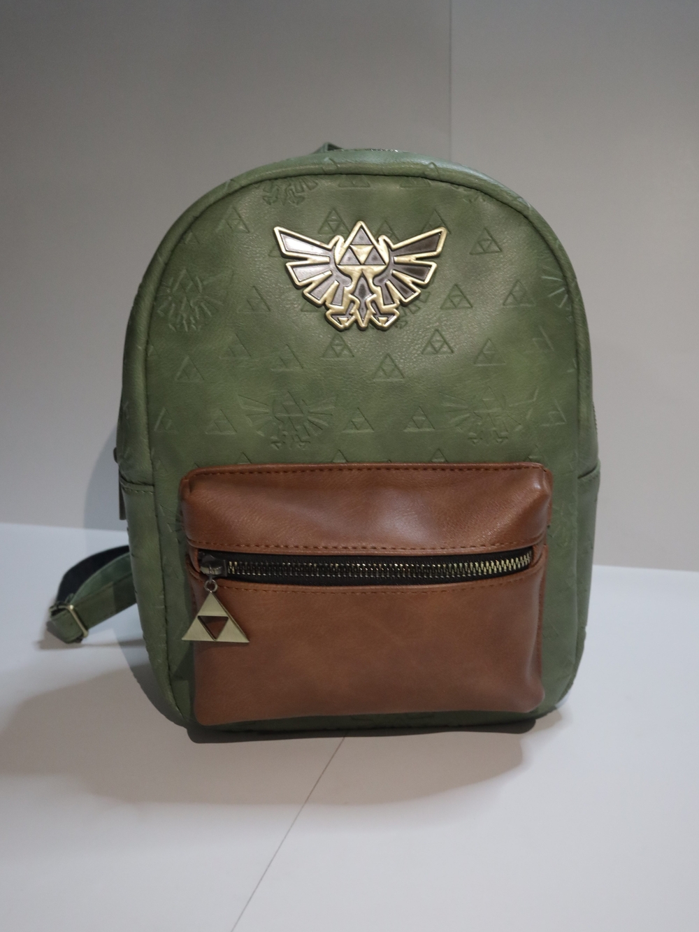 The Legend of Zelda Video Game Green and Brown Mini 11" Backpack Accessory